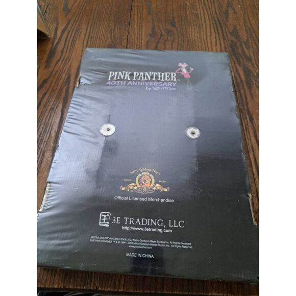 Vintage 2004 Pink Panther 40th Anniversary 3D Clock Shagg NOS Sealed Box Flaws - Picture 3 of 4